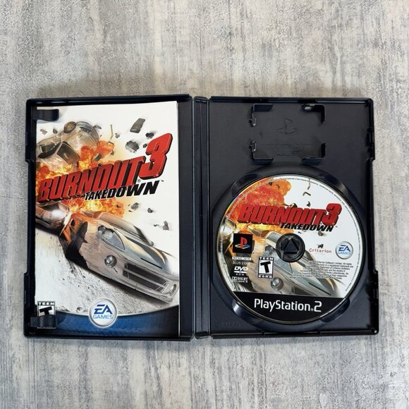Burnout 3: Takedown Sony PlayStation 2, PS2 Complete CIB Tested Black Label - Picture 3 of 4